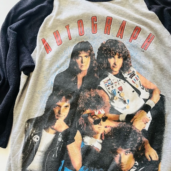 Autograph Band Sign in Please Vintage Single Stitch Tour Shirt Jersey 1985 - Picture 2 of 12